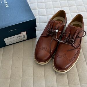 Cole Haan Men's British Tan Leather Oxfords